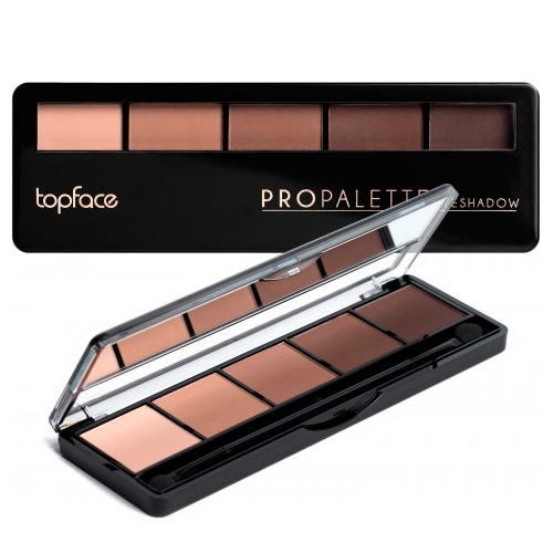 TopFace  тіні для повік 5-колірні  Pro Palette Eyeshadow (019-матові )8г